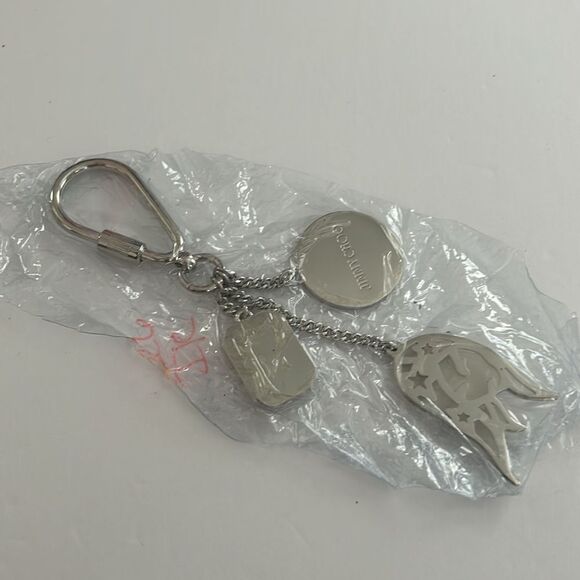 NWOT Jimmy Choo VIRGO Silver Key Chain - Picture 6 of 9